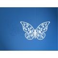 Papíroví motýlci - bílá - 10 ks