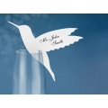 Papírová ozdoba na skleničku - Kolibřík