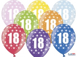 Balónek s číslem 18 - 1 ks