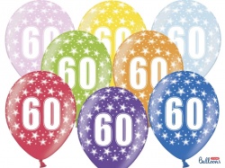 Balónek s číslem 60- 1 ks