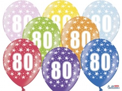 Balónek s číslem 80 - 1 ks